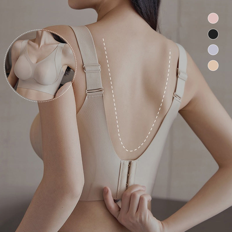 Side Coverage and Anti-Sagging Wire-Free Bra