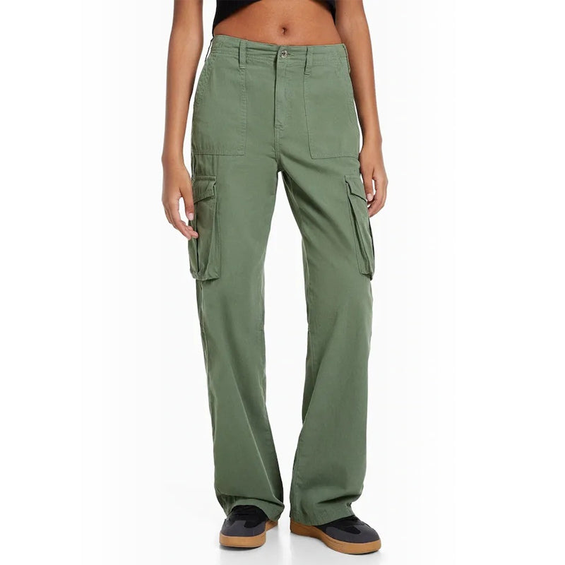 Adjustable Women's Straight Fit Cargo Pants