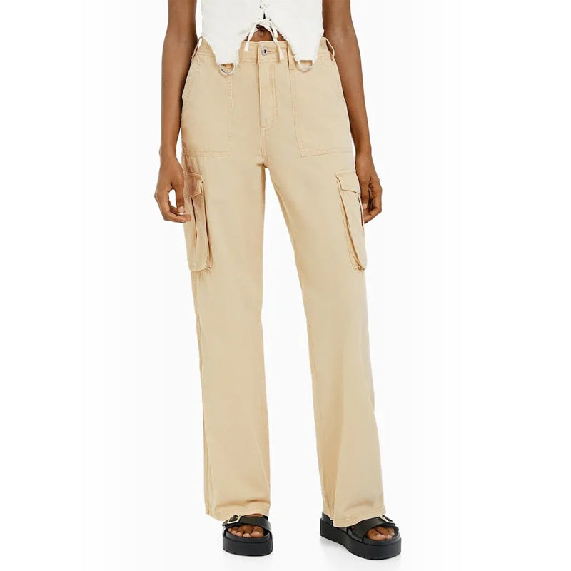 Adjustable Women's Straight Fit Cargo Pants