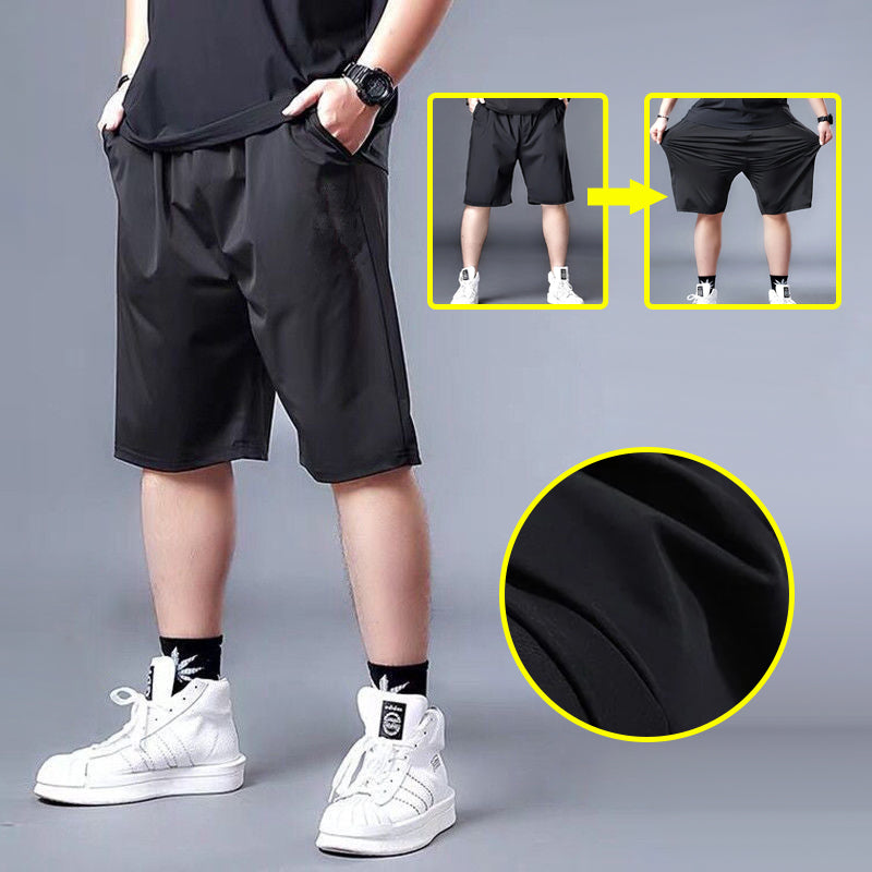 Men's Large Size Ice Silk Sports Shorts