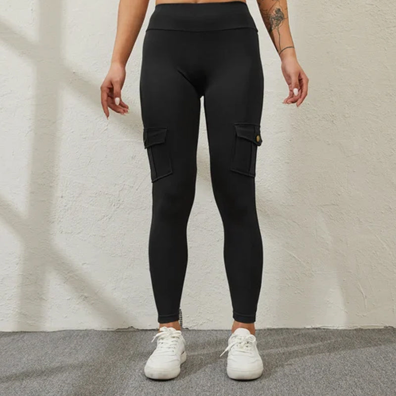 Women's Pocket Sexy Stretch Leggings Fitness Track Pants