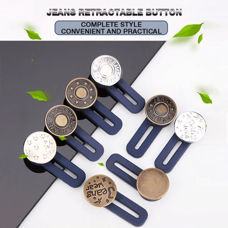 Jeans Retractable Buttons Extension Buckle