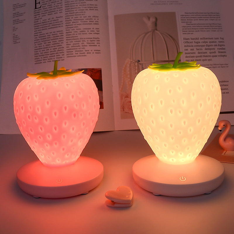 Strawberry Night Light Soft Silicone Table Lamp