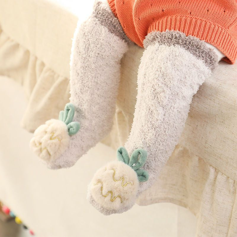 🎁3D Baby Winter Fluffy Fuzzy Slipper Socks