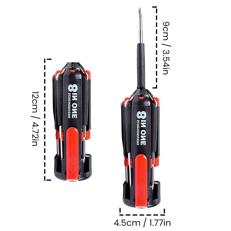 8 Screwdrivers in 1 Tool with Worklight and Flashlight