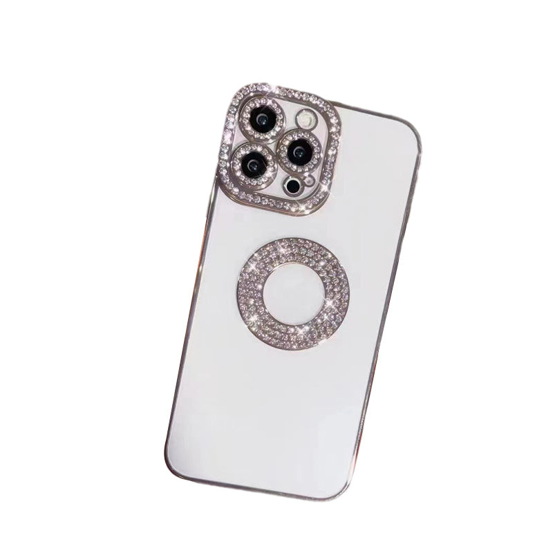 Rhinestone Soft Silicone Luxury Fashion Protective Transparent Phone Case