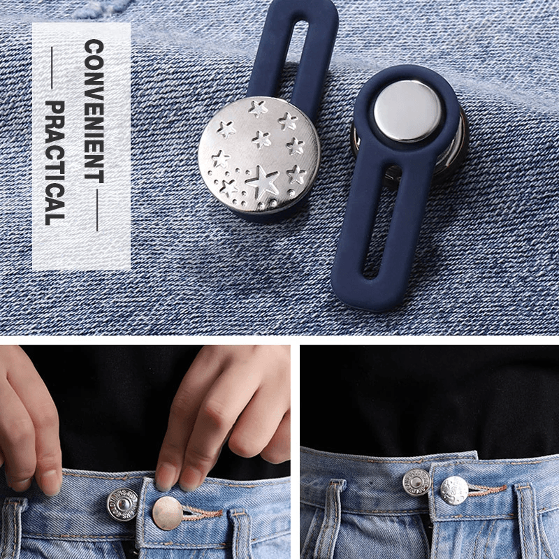 Jeans Retractable Buttons Extension Buckle