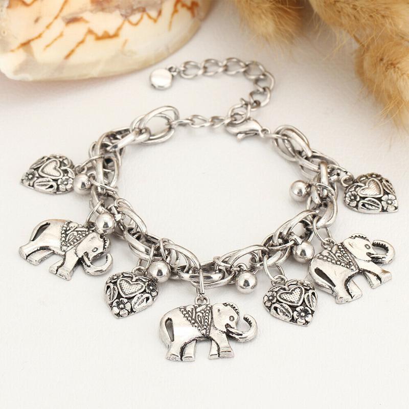 Handmade-Vintage Elephant Anklet