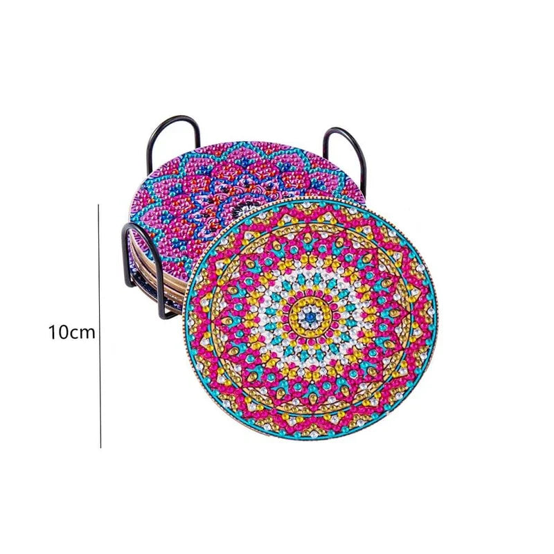 🌸Diamond Crafts Coasters Diamond Painting Coasters (Mandala)