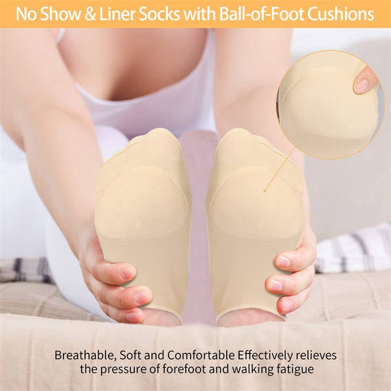 Sock-Style Ball of Foot Cushions for Women