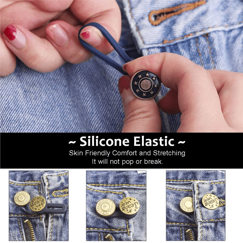 Jeans Retractable Buttons Extension Buckle