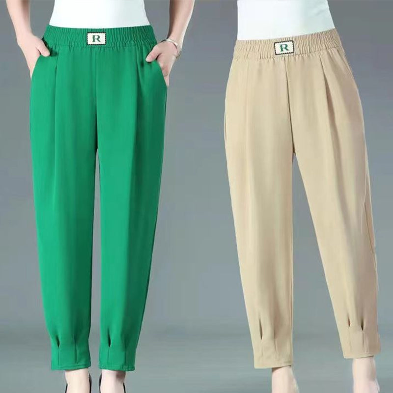 Ice Silk Harem Pants For Women