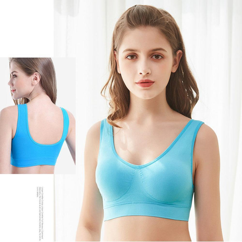 Wireless and breathable bras