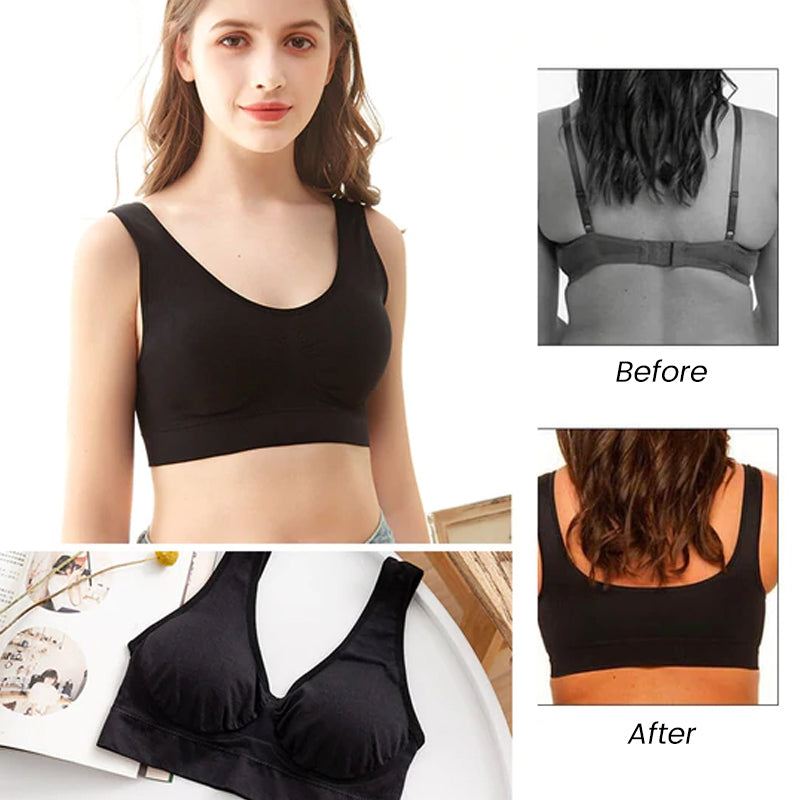 Wireless and breathable bras