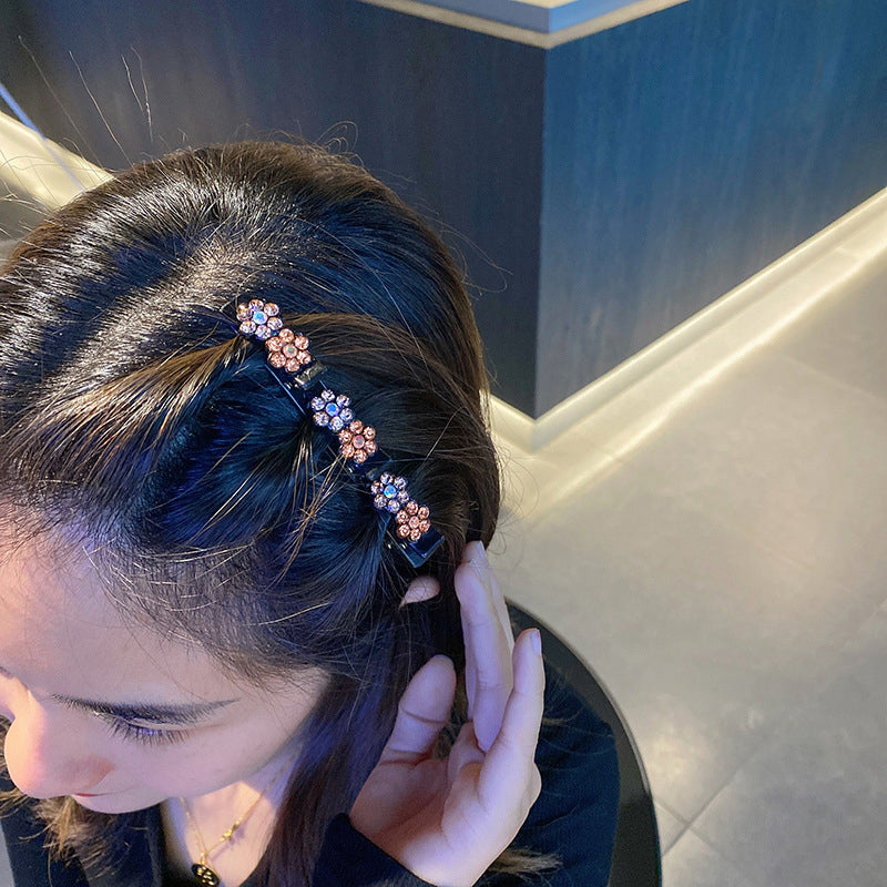 Rhinestone Flower Hairpin