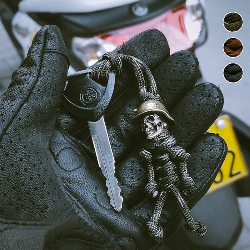 Skeleton Soldier Paracord Keychain