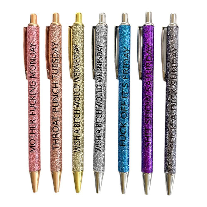 Swear Word Daily Pen Set(7cs* Funny Pens )