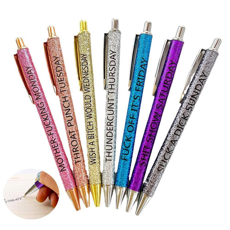 Swear Word Daily Pen Set(7cs* Funny Pens )